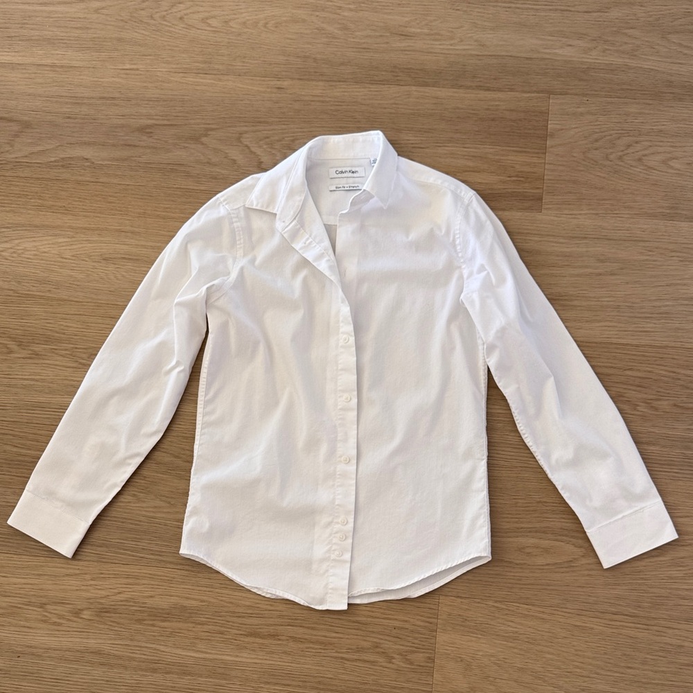 Calvin Klein Crisp White Long Sleeve Shirt